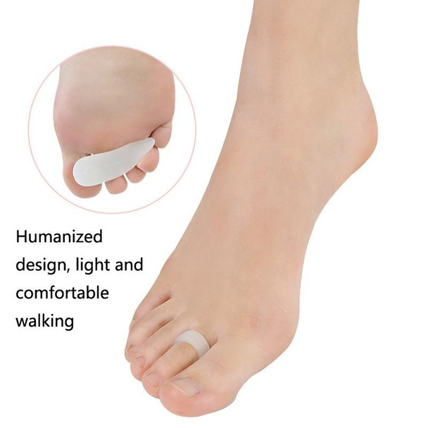 10 Pairs Toe Grip Correction Pad Hammer Toe Support Pad Toe Separator(Skin Color)