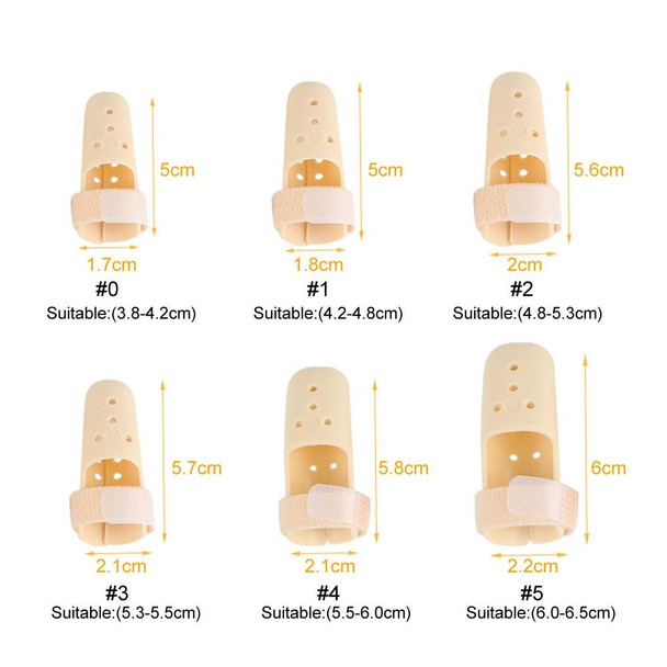 4 PCS Finger Splint Brace Adjustable Finger Support Protector - Fingers Arthritis Joint Finger Injury, Specification: No. 2: 48-52mm(Complexion)