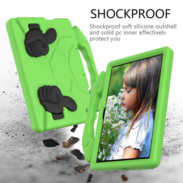 Huawei MediaPad T10S 10.1/T10 9.7 Thumb Bracket EVA Shockproof Tablet Case(Green)