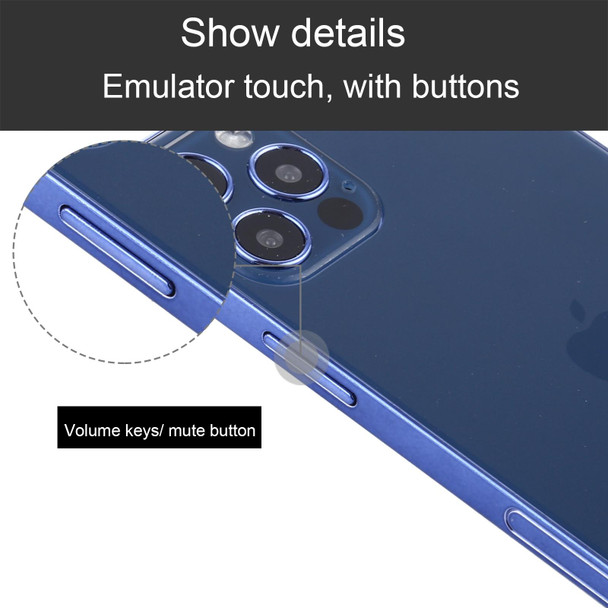 Black Screen Non-Working Fake Dummy Display Model for iPhone 12 Pro Max, Light Version(Aqua Blue)