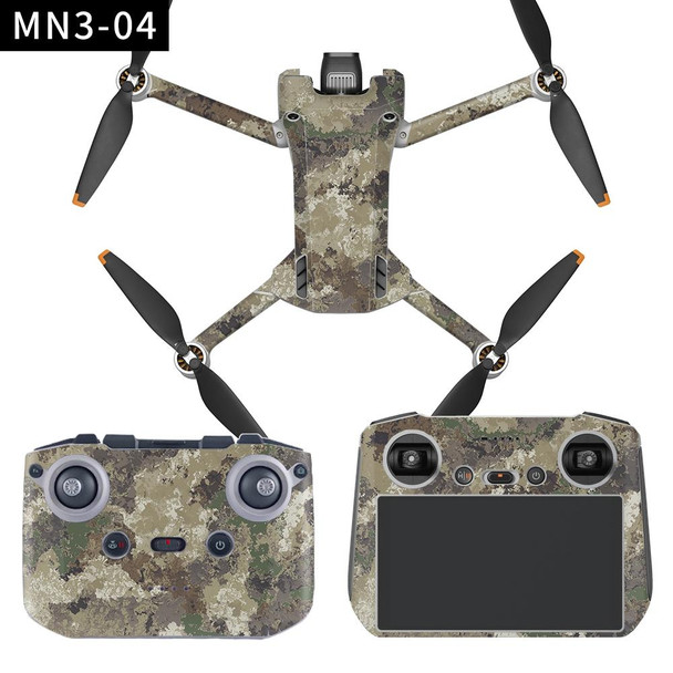 Flat Style Waterproof Anti-Scratch Sticker - DJI Mini 3 Pro RC-N1 Ordinary Version(Mn3-04)