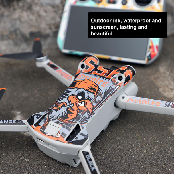 Sunnylife Drone+Remote Control Protective Sticker - DJI Mini 3 Pro Standard  Version(Rhythm Graffiti)