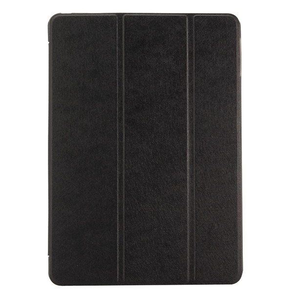 iPad 9.7 (2018) & iPad 9.7 inch (2017) & iPad Air Silk Texture Horizontal Flip Leather Case with Three-folding Holder(Black)