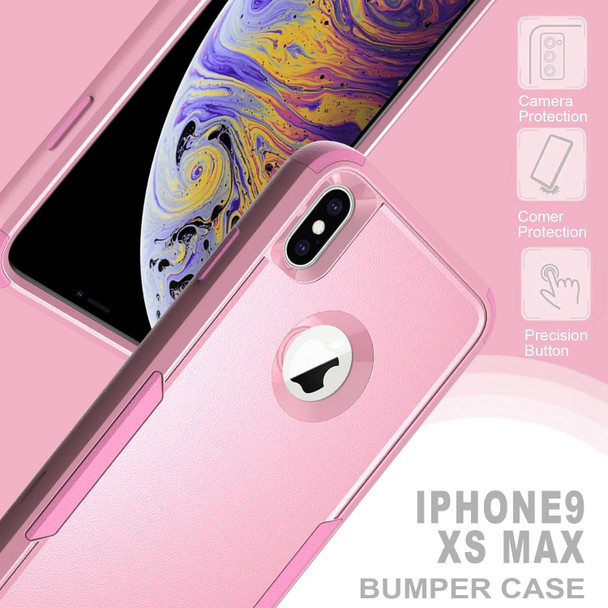 TPU + PC Shockproof Protective Case - iPhone XS Max(Pink)