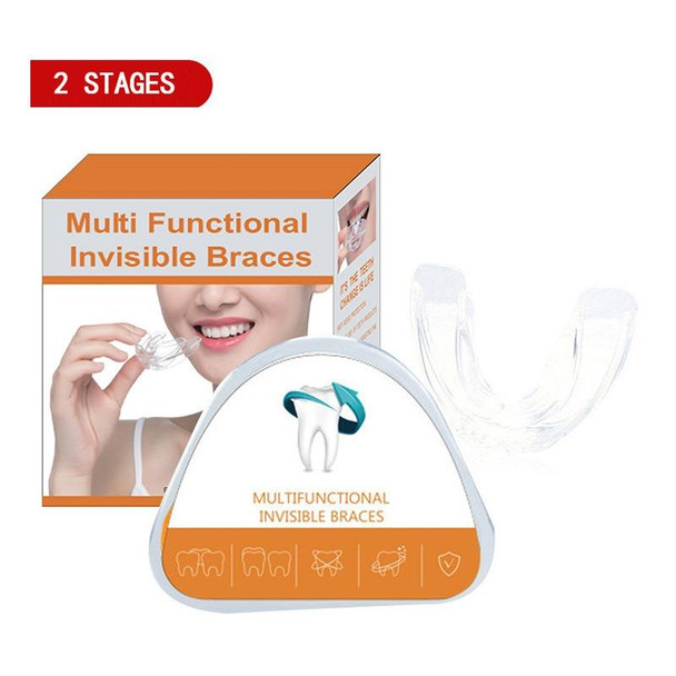 2 PCS Transparent Braces Dental Braces Boxing Sports Mouth Guard Braces(Second Stage)