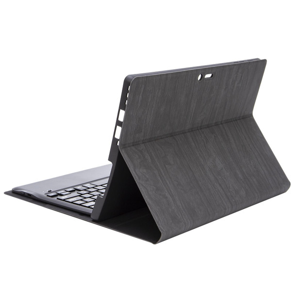 SF128 Tree Texture Bluetooth Keyboard Leather Tablet Case - Microsoft Surface Pro 8(Black)