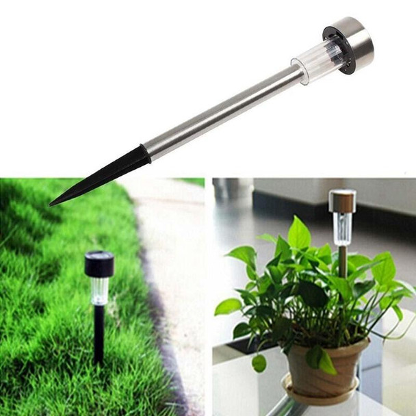 10 PCS Solar Energy Outdoor Lawn Lamp Stainless Steel IP65 Waterproof LED Decorative Garden Light (Warm White)