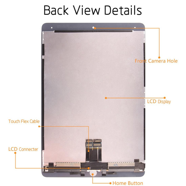 LCD Screen and Digitizer Full Assembly for iPad Pro 10.5 inch A1709 A1701(White)