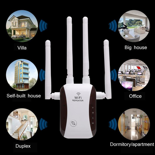 CF-WR758AC WIFI Signal Amplifier Wireless Network Enhancement Repeater(UK Plug)