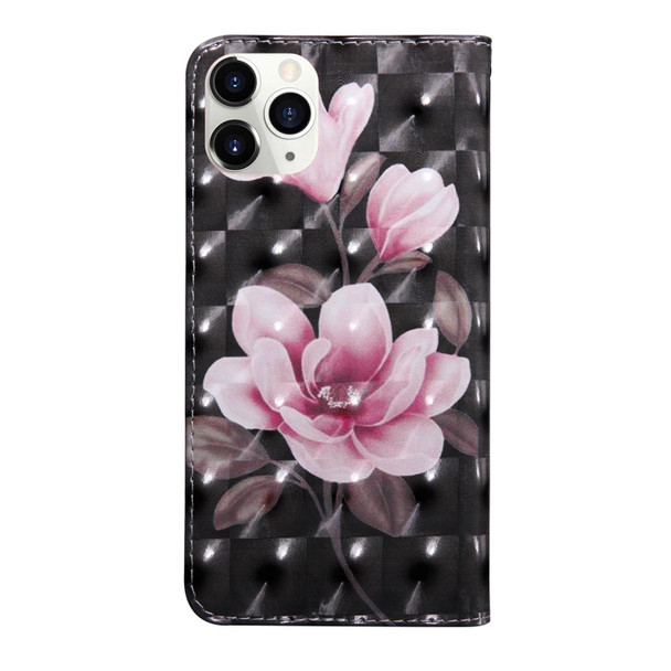 3D Painting Pattern Coloured Drawing Leatherette Phone Case - iPhone 13 Pro(Pink Flower)