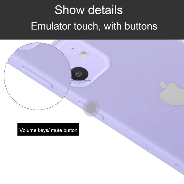 Black Screen Non-Working Fake Dummy Display Model for iPhone 12 (6.1 inch), Light Version(Purple)