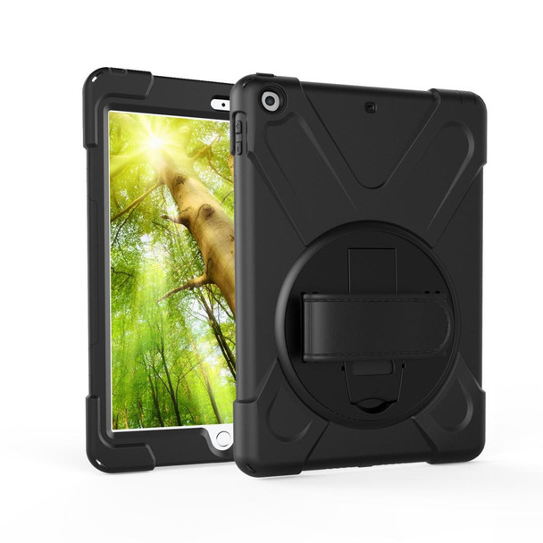 Galaxy Tab A 8.02019T290/T295 360 Degree Rotation PC + Silicone Protective Case with Holder & Hand-strap(Light Green)