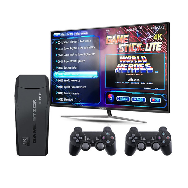 M8 Wireless HDMI Arcade Game Home TV Mini Game Machine with 2 x GamePads 32G Memory