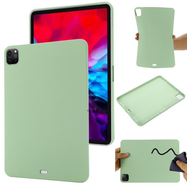 Pure Color Liquid Silicone Shockproof Tablet Case - iPad Pro 12.9 2011 / 2020 / 2018(Green)