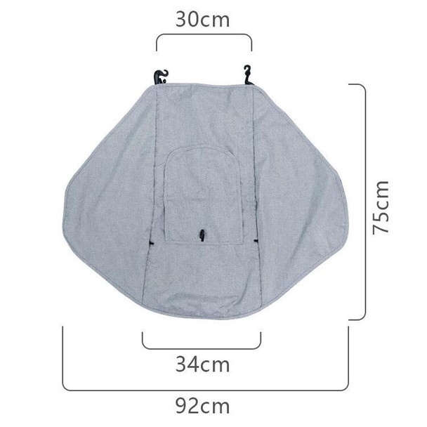 Universal Baby Stroller Accessories Sun Shade Cover With Visible Sunroof(Gray )