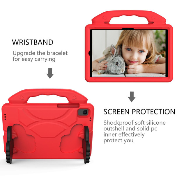 Huawei MatePad 10.4 EVA Material Children Flat Anti Falling Cover Protective Shell with Thumb Bracket(Red)