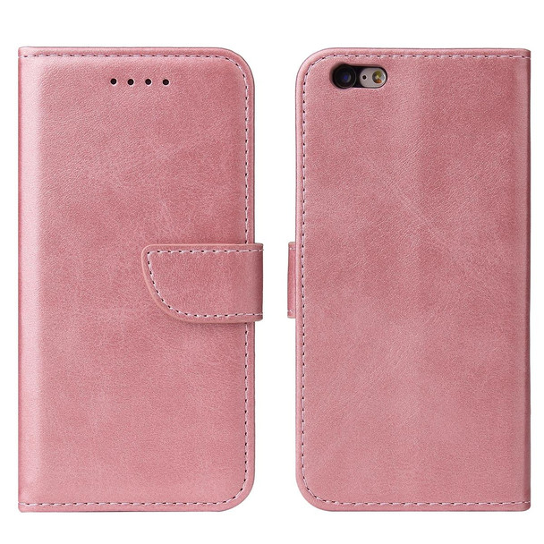 Calf Texture Buckle Horizontal Flip Leatherette Case with Holder & Card Slots & Wallet - iPhone 6 & 6s(Rose Gold)