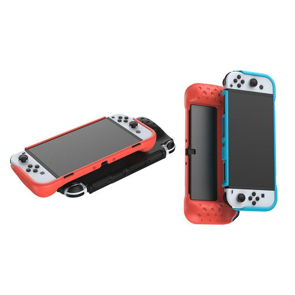 DOBE TNS-1142 Anti-Slip Anti-Fall Game Console Soft Shell Protective Cover - Nintendo Switch OLED(Red)