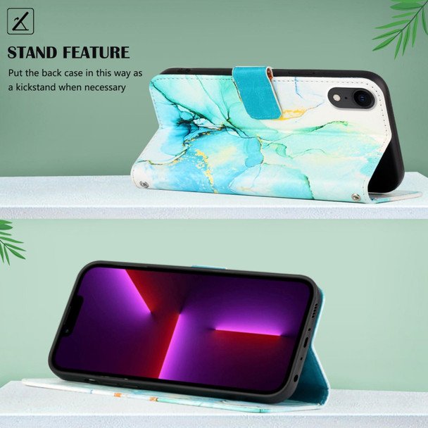 PT003 Marble Pattern Flip Leather Phone Case - iPhone XR(LS003)