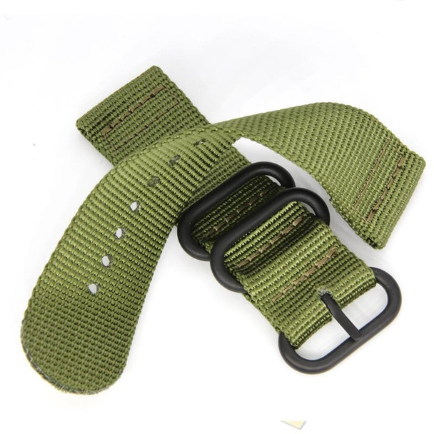 Suunto 7 Three-ring Steel Buckle Nylon Watch Band(Khaki)