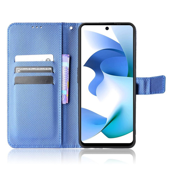 BLU F91 Diamond Texture Leatherette Phone Case(Blue)