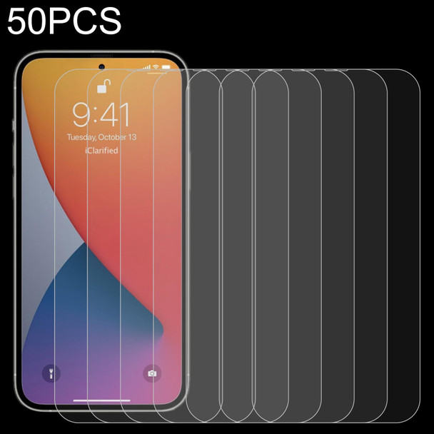 50 PCS 0.26mm 9H 2.5D Tempered Glass Film - iPhone 14