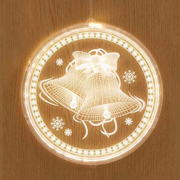 Christmas Decoration Light LED Holiday 3D Hanging Lamp, Power:USB(Christmas Bell)