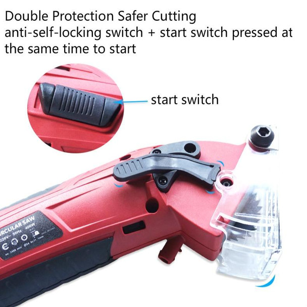 400W Multifunctional Metal Saw Electric Saw Cutting Machine Handheld Electric Saw, Specification:UK Plug