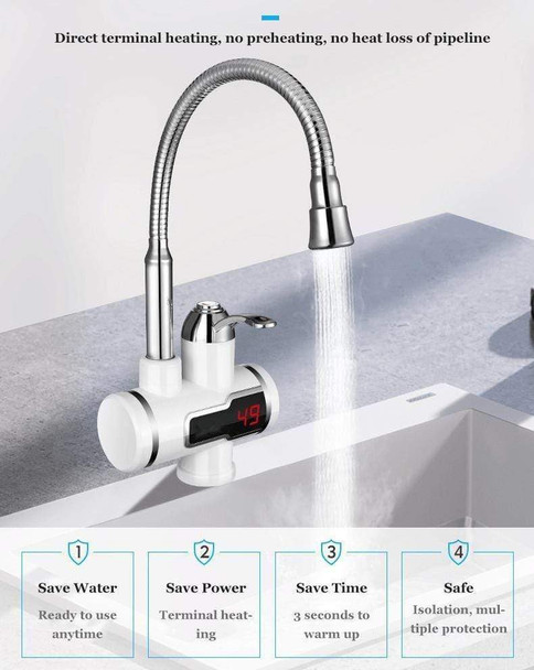 3000W Heater Faucet with Angle Rotating