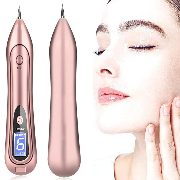 SONGSUN X2 Professional Portable Skin Spot Tattoo Freckle Removal Machine Mole Dot Removing Laser Plasma Beauty Care Pen with LCD Display Screen & 9 Gears Adjustment(Rose Gold)