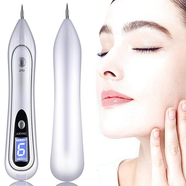 SONGSUN X2 Professional Portable Skin Spot Tattoo Freckle Removal Machine Mole Dot Removing Laser Plasma Beauty Care Pen with LCD Display Screen & 9 Gears Adjustment(White)