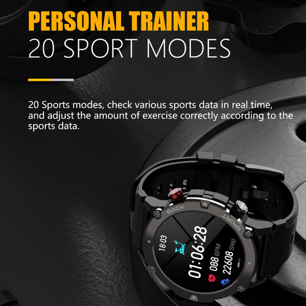 C21 1.32 inch HD Screen Smart Watch, Support Heart Rate Monitoring/Blood Oxygen Monitoring(Black)