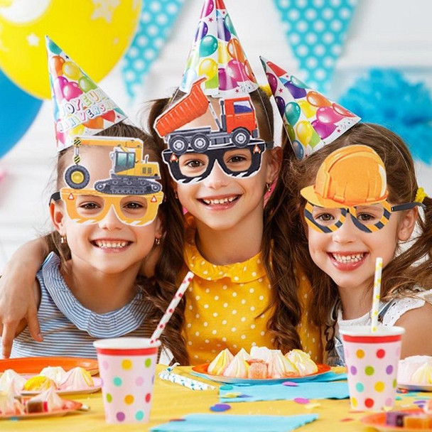 3 PCS Children Birthday Party Funny Glasses Photo Props(Forklift)