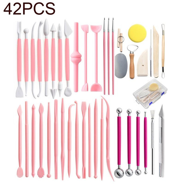 42 In 1 Clay Tool Hook Line Pen Pottery Carving Knife Set