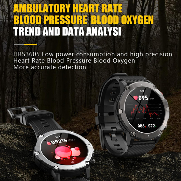C21 1.32 inch HD Screen Smart Watch, Support Heart Rate Monitoring/Blood Oxygen Monitoring(Silver)