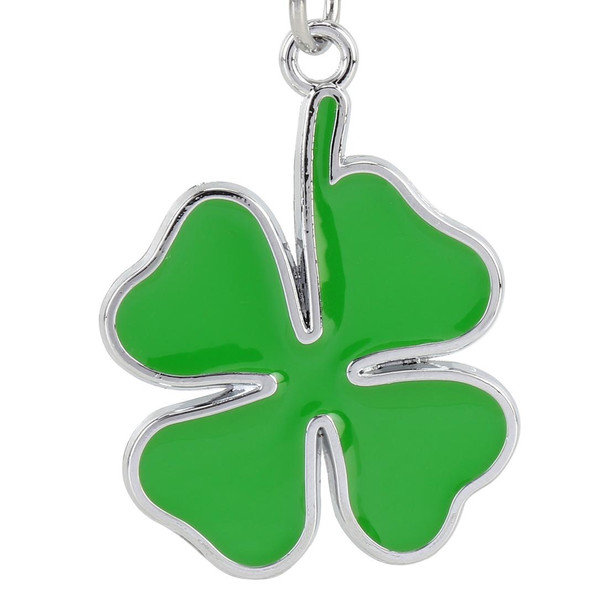 Car Four-leaf Clover Shape Key Ring Metal Keychain