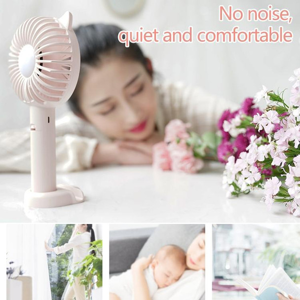 N10 Multi-function Handheld Desktop Holder Electric Fan, with 3 Speed Control (White)