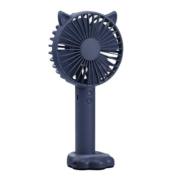 N10 Multi-function Handheld Desktop Holder Electric Fan, with 3 Speed Control (Sapphire Blue)