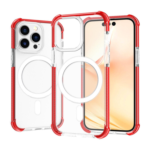 Magsafe Magnetic Acrylic Shockproof Phone Case - iPhone 14 Pro(Red)