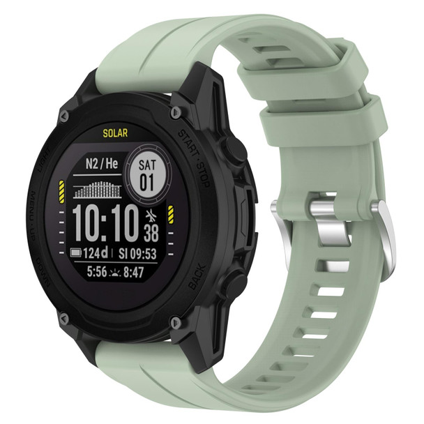 Garmin Descent G1 22mm Silicone Sports Watch Band(Peppermint Green)