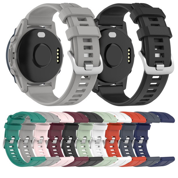 Garmin Descent G1 22mm Silicone Sports Watch Band(White)
