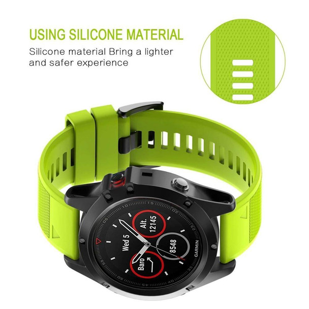 Garmin Descent Mk2S 20mm Silicone Watch Band(Green)
