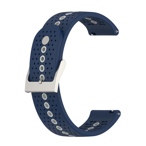 Garmin Forerunner 645 Music 20mm Silicone Watch Band(Blue Grey)