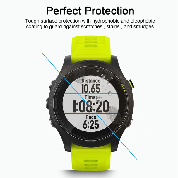 2 PCS ENKAY Hat-Prince - Garmin Forerunner 935 Smart Watch 0.2mm 9H Surface Hardness 2.15D Explosion-proof Tempered Glass Screen Film