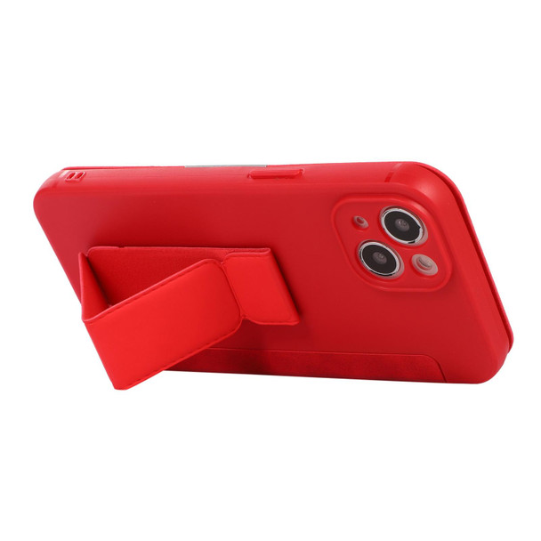 Shrimp Skin Texture Flip Leather Phone Case - iPhone 11(Red)