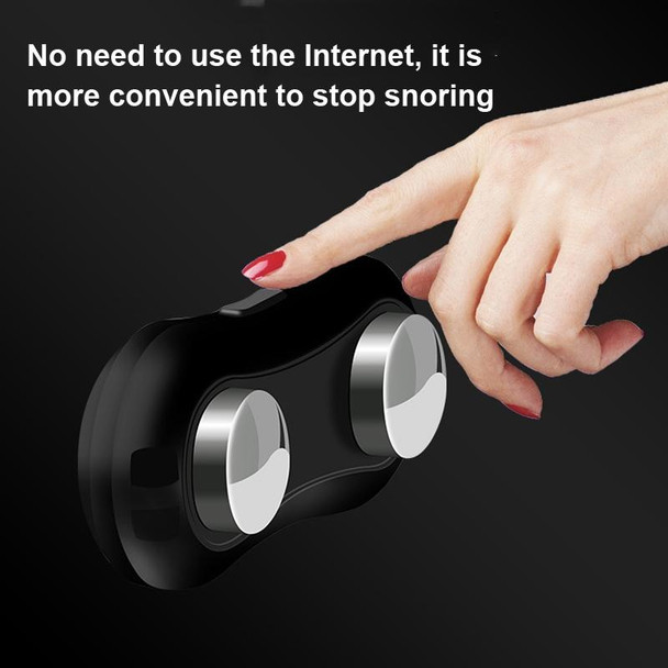 USB Rechargeable Smart Anti-snoring Device Home Snoring Corrector(Black)