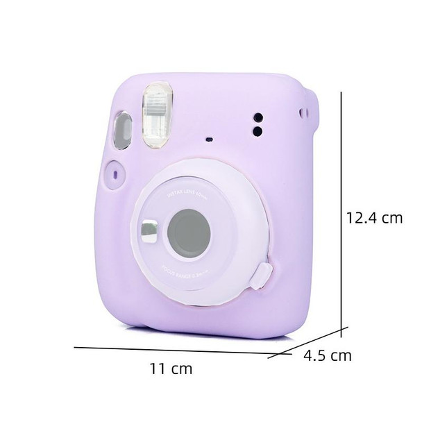 Camera Jelly Color Silicone Protective Cover - Fujifilm Instax mini 11(Purple)