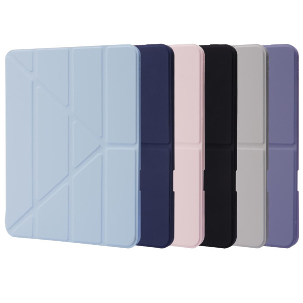 Deformation Transparent Acrylic Leatherette Tablet Case - iPad Pro 12.9 2021 / 2020 / 2018(Pink)
