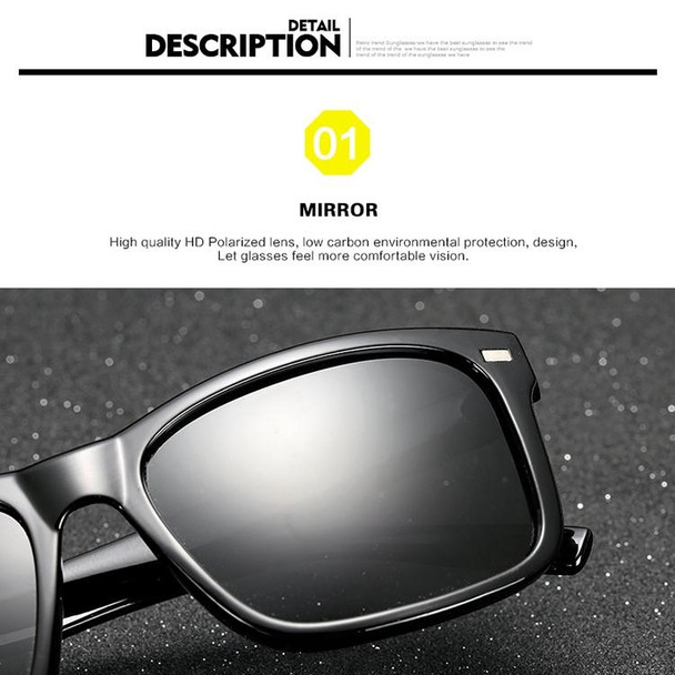 2 PCS Men Polarized Sunglasses Night Vision Anti-glare Driving Sun Glasses Goggles