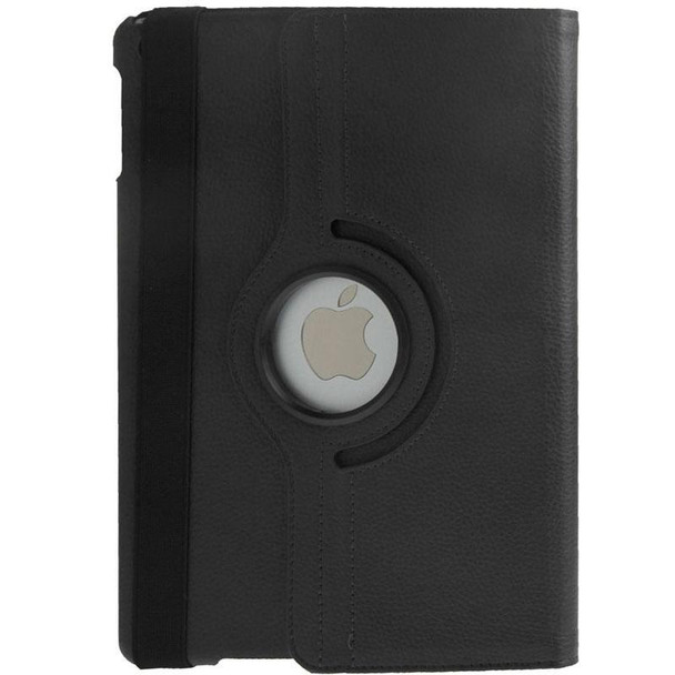 Litchi Texture 360 Degrees Rotation Leather Tablet Case with Holder for iPad Air / Air 2 / iPad 9.7 2017 / iPad 9.7 2018(Black)